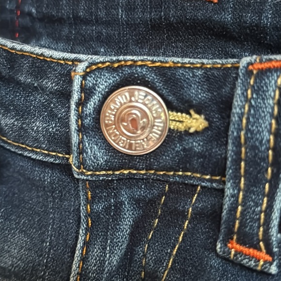 TRUE RELIGION Girls’ Julie Straight Leg Jeans, size 7 - Picture 5 of 16